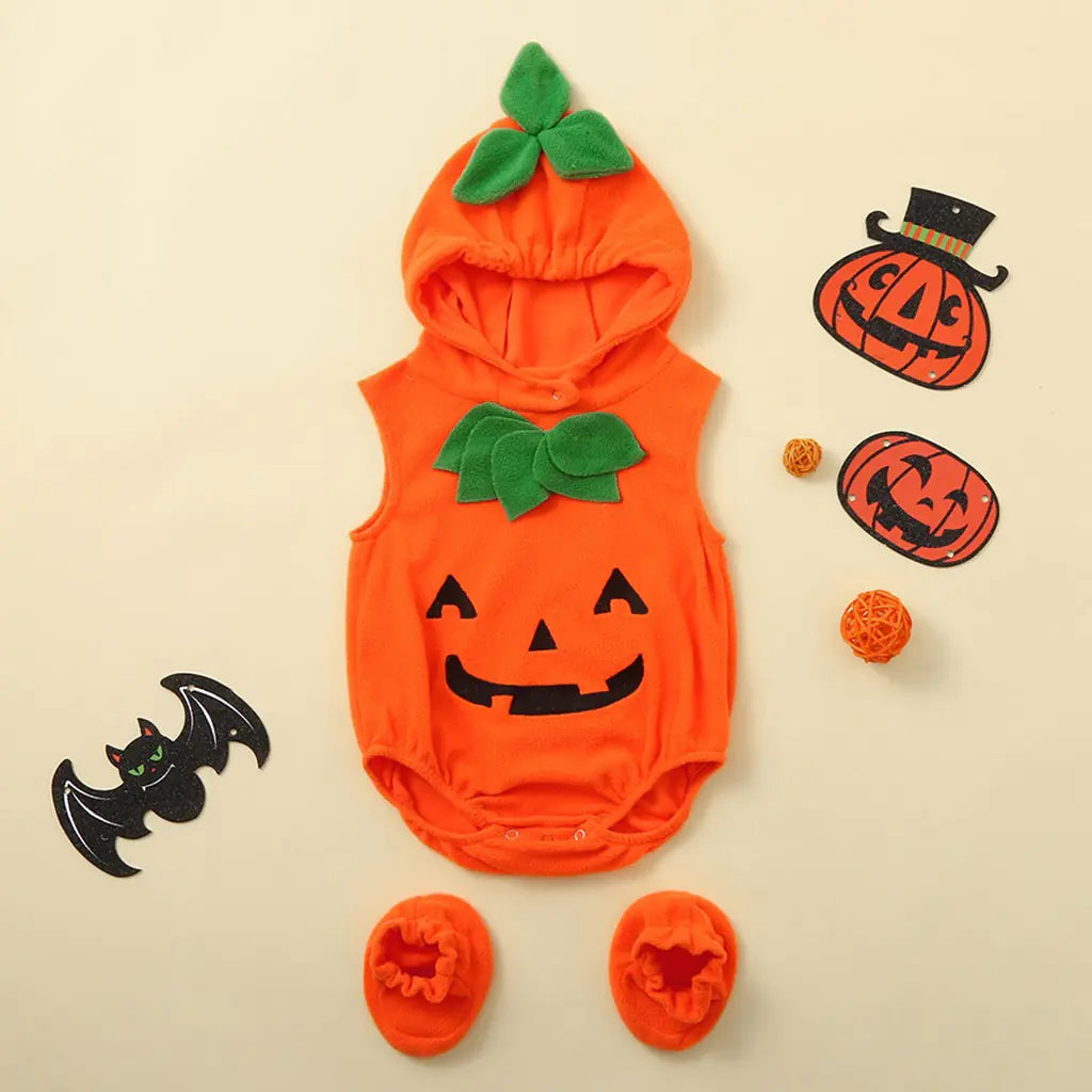 Pumpkin Baby Halloween Jumpsuit