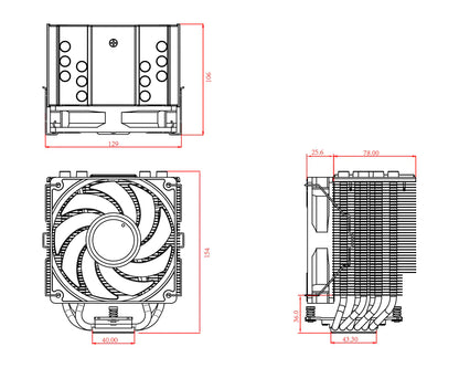 SE-226-XT ARGB CPU-Kühler mit 6 Heatpipes & PWM-Steuerung