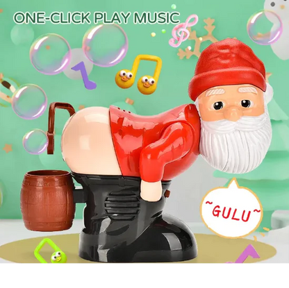 Santas Schaum-Zauber: Elektrische Seifenblasenmaschine mit Musik & Lichtern!